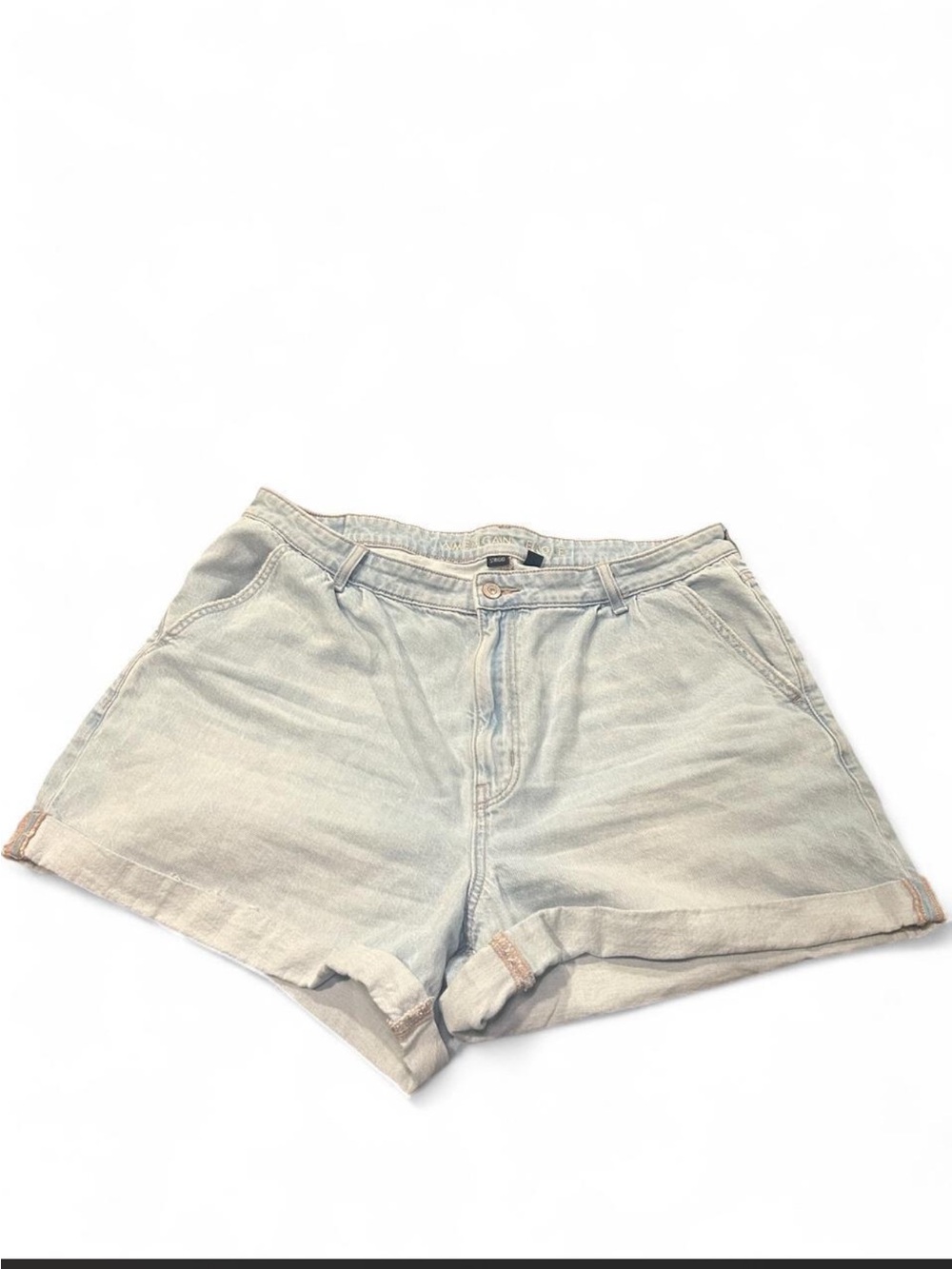 American Eagle Outfitters Light Blue Denim Mom Shorts